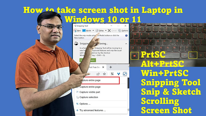 How to take a screen grab on windows