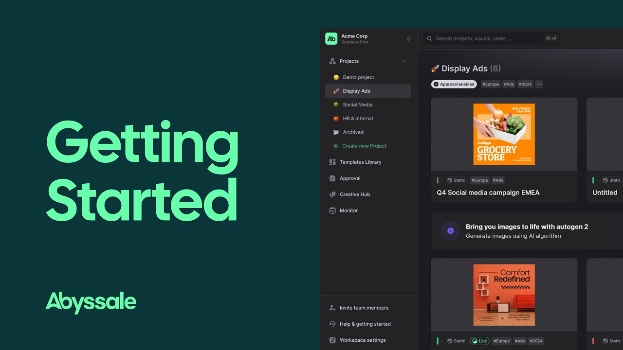 Abyssale Tutorial: Getting Started with Creative Automation - YouTube