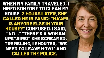 My family went on a trip, so I hired a cleaning lady. That’s when she called me: Ma’am, there’s...
