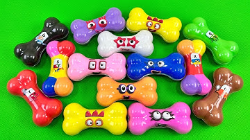 Numberblocks - Looking All CLAY Bone Coloring! ASMR