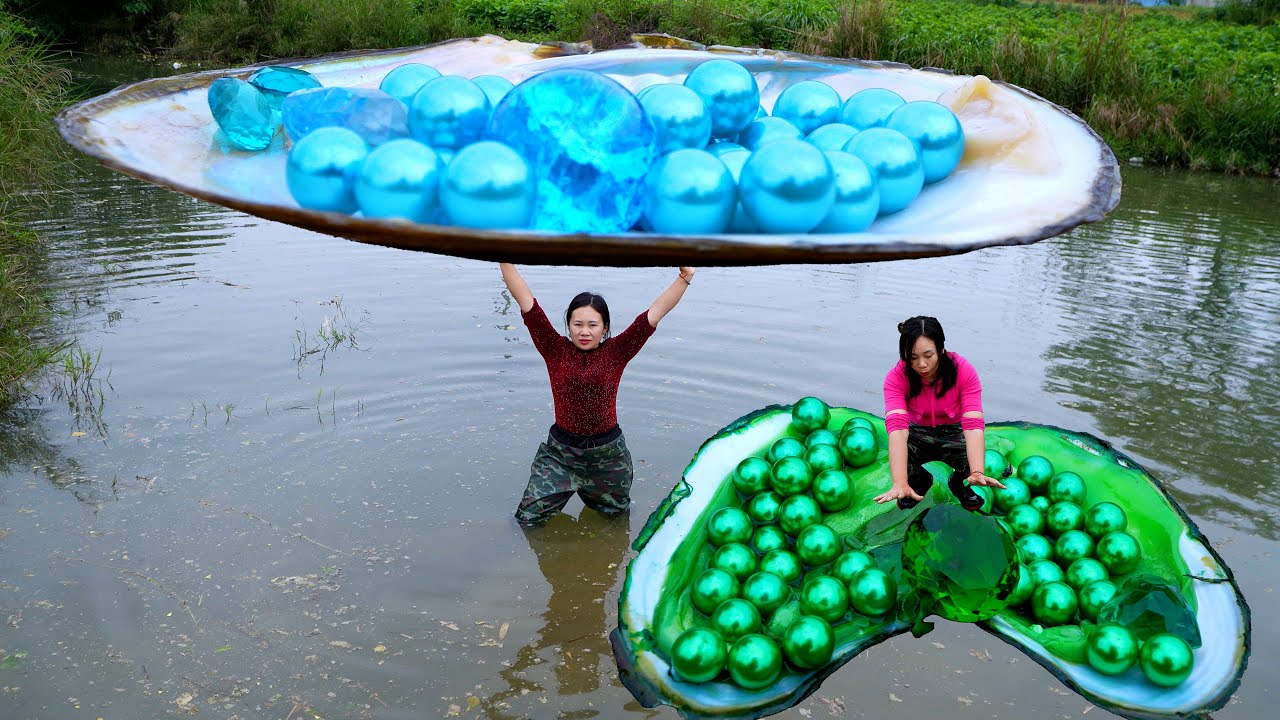 😱🎁🎁Different giant clams nurture different pearls, all so precious and charming