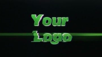 Create Digital Signal Distortion Logo Intro Video with Music - MakeWebVideo.com