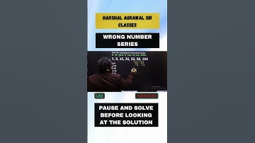 WRONG NUMBER SERIES - HARSHALAGRAWAL SIR #harshalagrawal #missingnumbers #numberseries #shorts