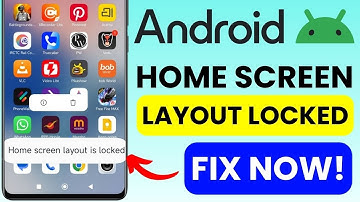 Home Screen Layout Locked Fix 🔥 | App Icon Not Moving | Android Home Screen Settings 2025