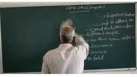 Class 6 Computer Chapter-2 Mail Merge Part-1