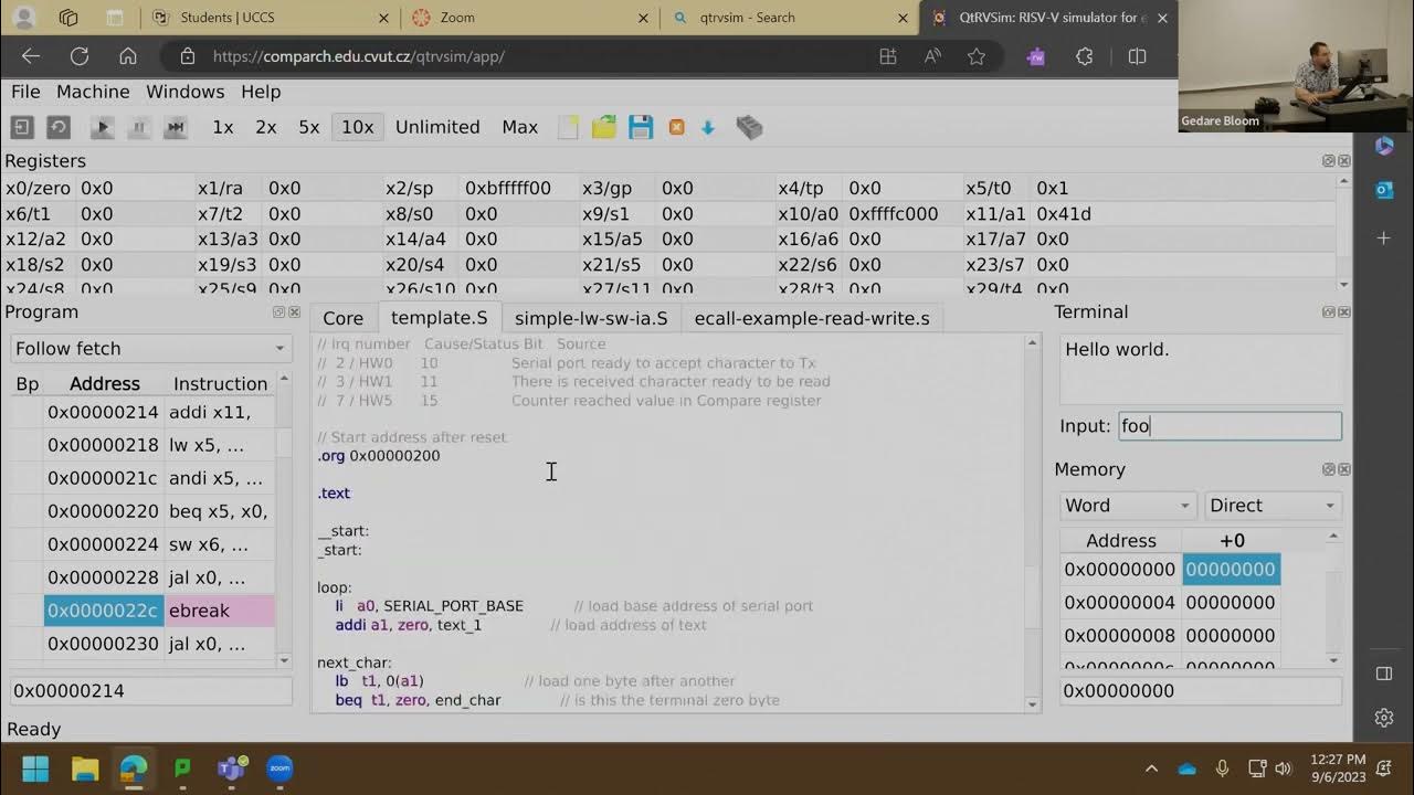 Risc v recursive factorial in assembly using the qtrvsim simulator