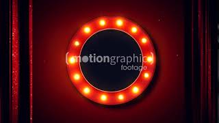 Retro Lights Frame V3 - Motion Graphic