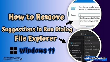 Enable or Disable AutoSuggest in Run and File Explorer Address Bar | Windows 11