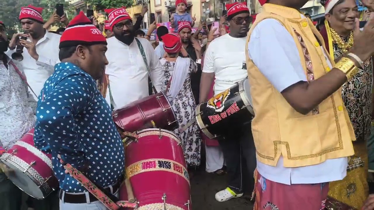 Prakash Bhai Dholi Baja with Sunil Bhai #viral #lalbaughcharaja #mumbai #kolisamaj 