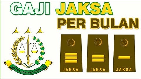 Gaji Jaksa perbulan