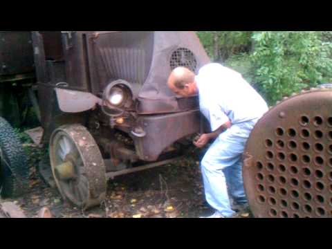 1918 Mack Truck starting up 2