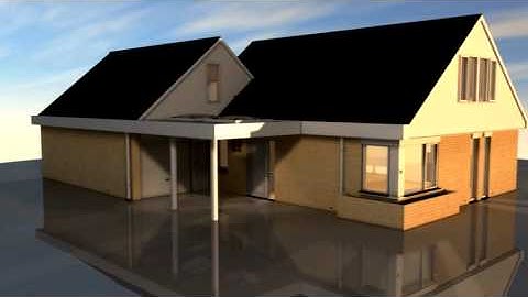 Architecture Render - House Created with Cinema 4D