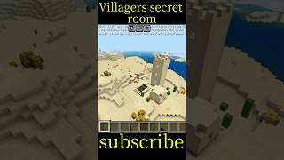 #Minecraft #Village me ye kya tha Villager ke secret room 🤯