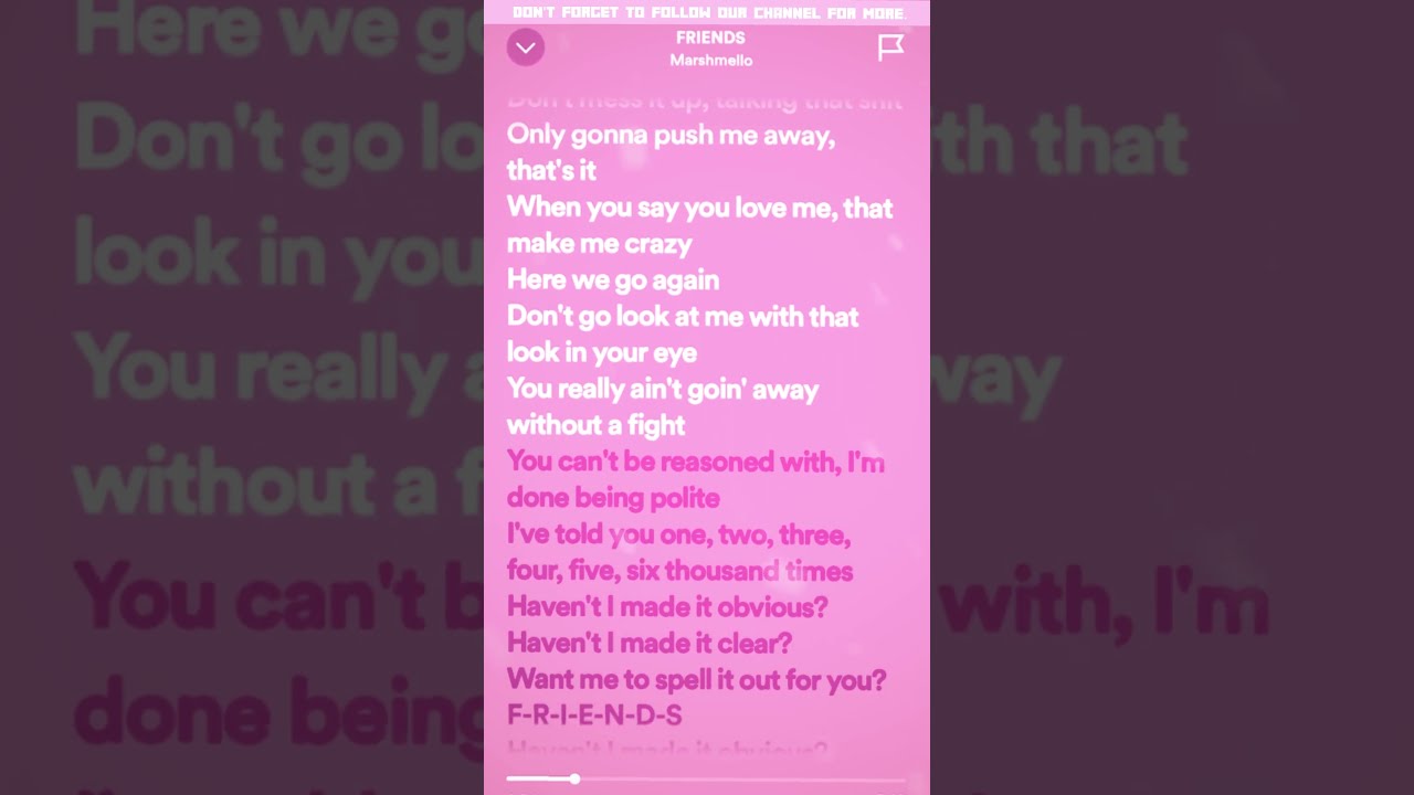 Marshmello  Anne Marie   FRIENDS LyricsSpeed Up