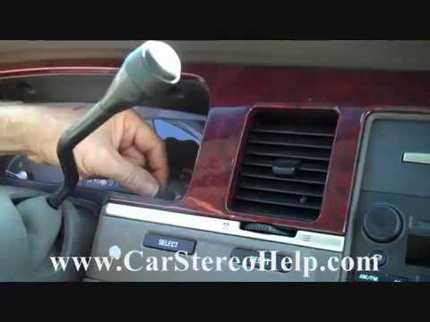 Lincoln Town Car Stereo Removal