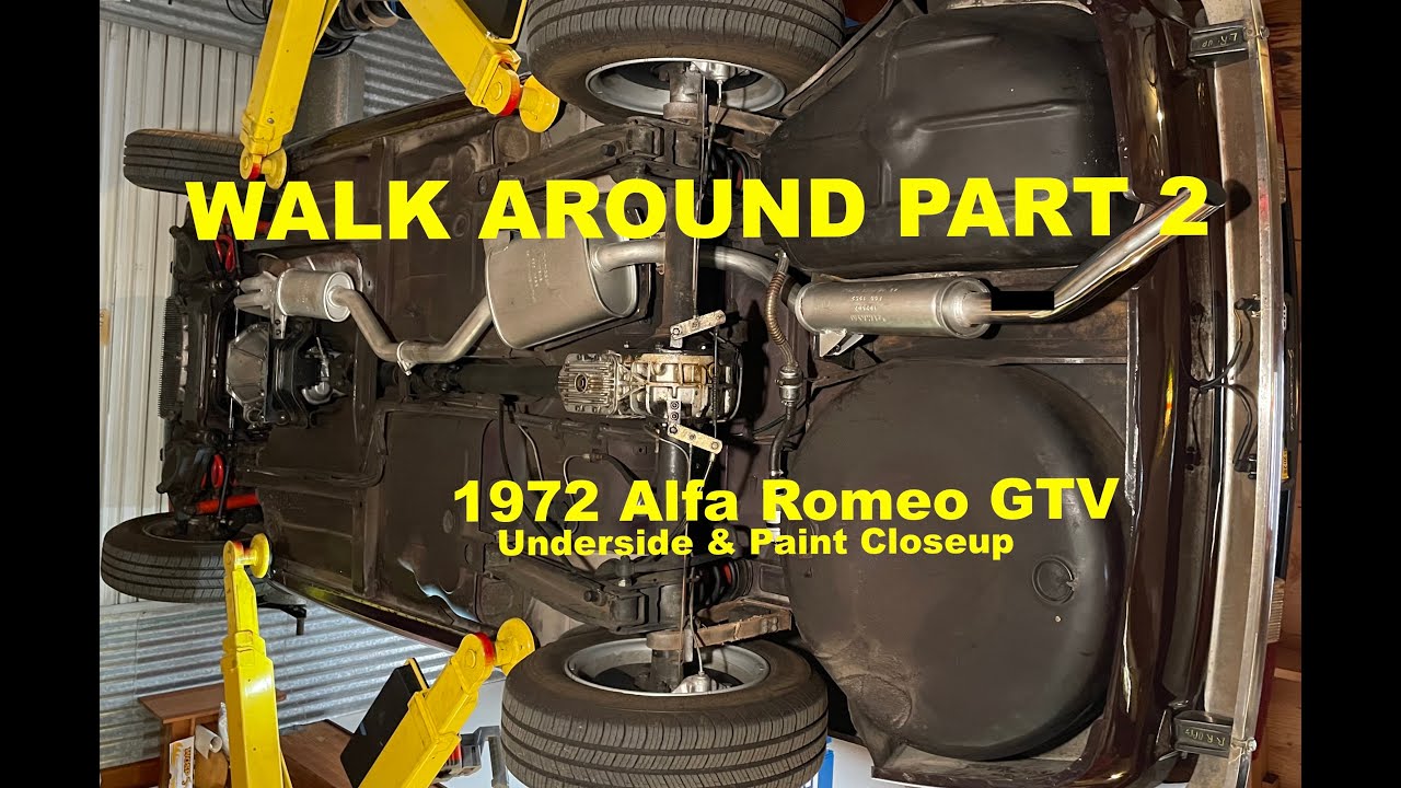 1972 Alfa Romeo GTV Walkaround Part 2: Underside and Cosmetics