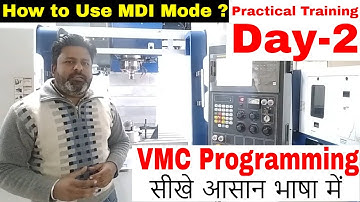 Vmc programming | Vmc Programming Practical Training | How to use MDI Mode in VMC programming hindi