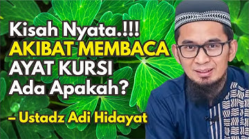 Kisah Nyata ‼️Akibat Membaca Ayat Kursi Selesai Sholat