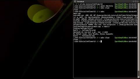 devkitARM Makefile for debugging