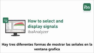 ibaAnalizer: Como seleccionar y abrir archivos de datos
