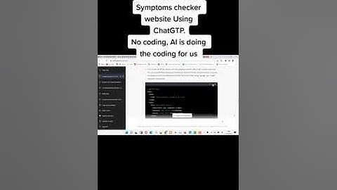 Creating a Patient Symptoms checker website using ChatGTP