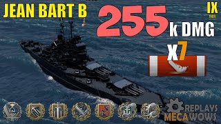 Jean Bart B 7 Kills & 255k Damage | World of Warships Gameplay