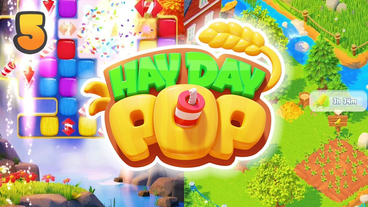 Hay Day Pop Game (iOS,Android) Gameplay Walkthrough | Part 5 (Supercell)