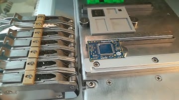 NeoDen4 SMT Pick and Place machine building a SOM100-Customer took