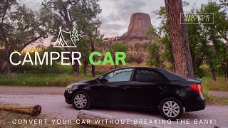 How to Camp or Live In Your Car  DIY Convert Your Car For Cheap!