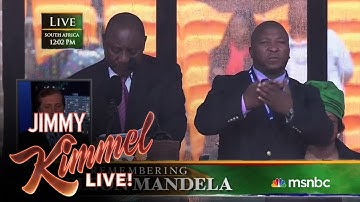 Sign Language Interpreter Translates Mandela Memorial Impostor