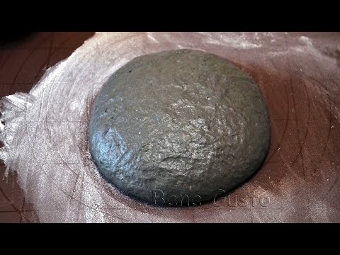Как сделать черное тесто для пиццы