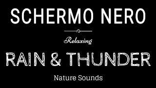 BLACK SCREEN THUNDER and RAIN Sounds for Sleeping | Thunderstorm sounds | Dark Screen Nature Sounds