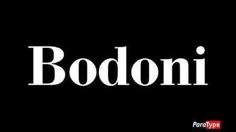 Bodoni Font Download