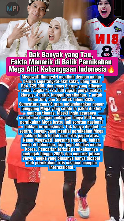 Fakta-Fakta Spesial di Balik Pernikahan Megawati Hangesti, Bikin Salut #proliga #shorts #vleague