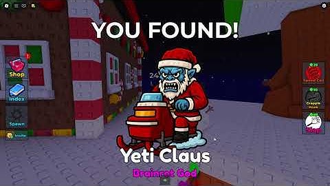 How to get Yeti Claus in Find the Brainrot [296] - Roblox