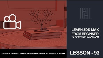 3Ds Max Tutorial Lesson 93 / Learn How To Quickly Change The Cameras With Your Mouse Wheel
