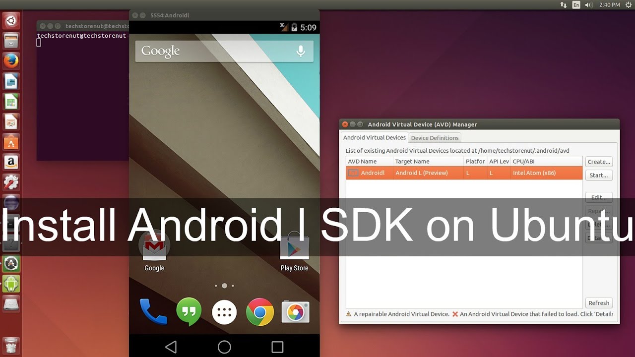 Install Android 5 0 Lollipop On Ubuntu Pc Youtube