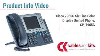 Product Info: Cisco 7965G Six Line Color Display, CP-7965G