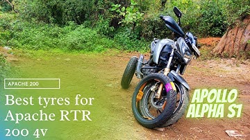 Best Tyres for Apache 200 | Bruiser 🏍️| Apollo Alpha S1