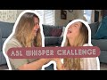 ASL WHISPER CHALLENGE - ASL VERSION- // DEAF AND HEARING COUPLE