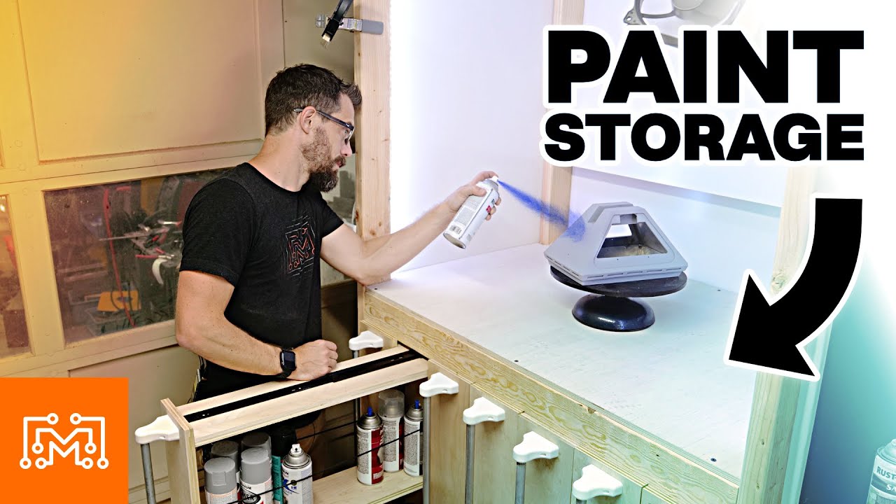 Upgrading the Paint Booth with More Storage | I Like To Make Stuff, on YouTube