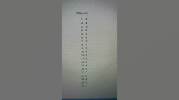 SSA Test 1