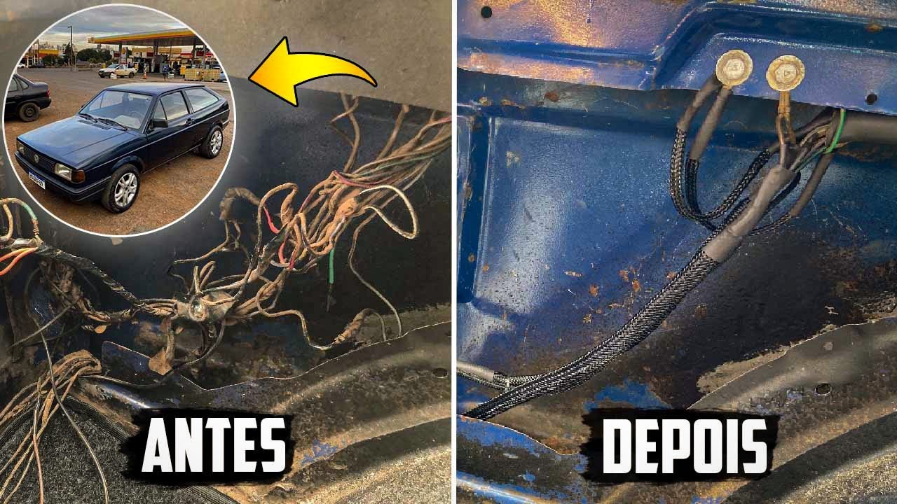 FINALIZAMOS A ELÉTRICA DO GOL QUADRADO. AGORA TUDO FUNCIONA!