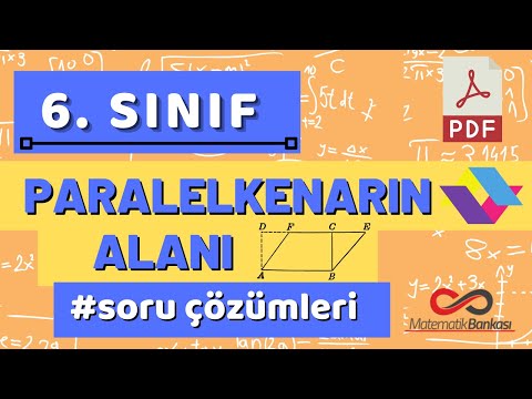 6. Sınıf | PARALELKENARIN ALANI | SORU ÇÖZÜMLERİ + PDF