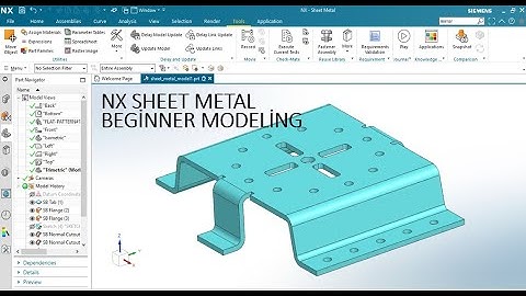 Nx Sheet Metal Beginner (Flat Solid - Flat Pattern )