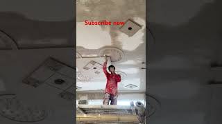 pop design marking full process| house ceiling light design| pop circle design for roof #homedecor