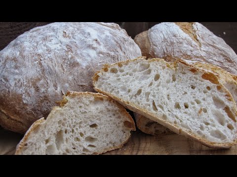 Бомбическая ЧИАБАТТА БЕЗ ЗАМЕСА! Хлеб в домашних условиях получится у каждого! ciabatta