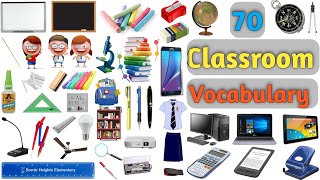 Classroom Vocabulary ll About 70 Classroom Objects Name In English With Pictures
