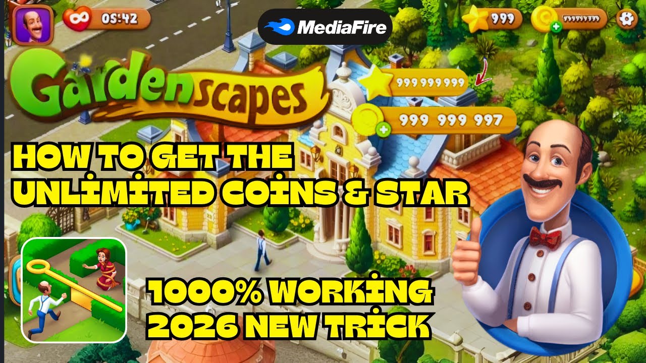 🔥 How to Download Gardenscapes MOD APK Unlimited Coins ⭐ | 100% Working ✅ 2026 New Trick 🎮