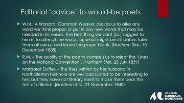 Beyond the Petition, the Platform and the Plan: the place of culture in Chartist strategy.